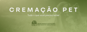 banner escrito cremação pet
