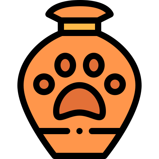 ícone de uma urna com símbolo de pata