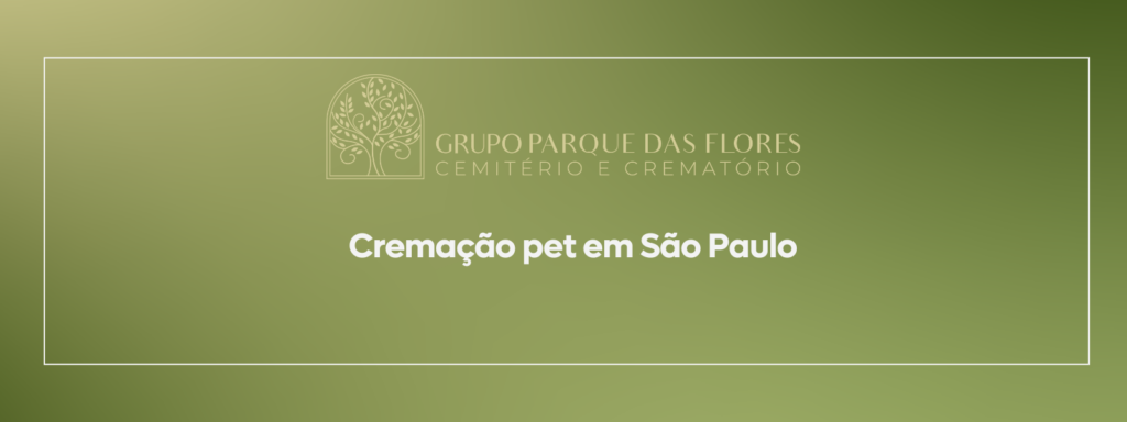 Banner sobre cremação pet em são paulo
